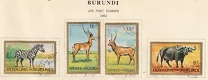Burundi Lot 7 - Airmail: (Stamp Details below) 2022 Scott Catalog Value $22.60 - Picture 1 of 4