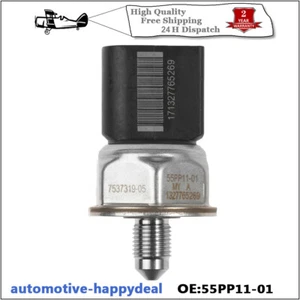 For BMW 1 3 5 6 7 SERIES X5 Z4 FUEL HIGH PRESSURE RAIL SENSOR 55PP11-01 - Picture 1 of 7