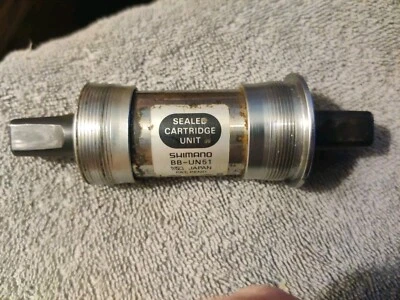 1993 Vintage Shimano BB-UN51 Sealed Cartridge Italian 36 x 24 Spindle 115 mm - Image 1 of 4
