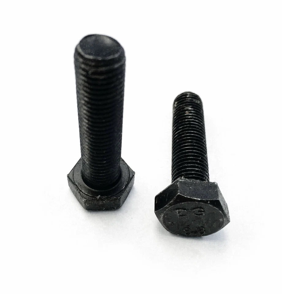 Tornillo de cabeza hexagonal métrica recubierto de polvo negro M10-1,25 herrajes 2 piezas Foto 1 de 1