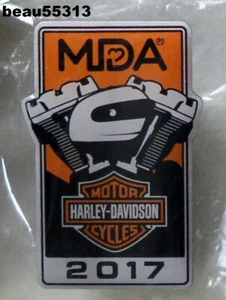 ⭐HARLEY DAVIDSON NATIONAL HOG RALLY MDA 2017 VEST JACKET HAT PIN - Picture 1 of 1