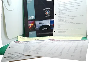 Buick car automobile vintage dealer salesman brochure and spec sheets 1994 - Picture 1 of 6