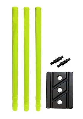 Пластиковые пни для крикета набор из 3 пней, 2 поручня 1 подставка полный размер нас - Изображение 1 из 3