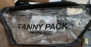 Clear Transparent Waist Fanny Pack Branded Fullscreen / New Party Event - Picture 1 of 3