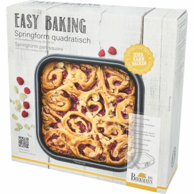 Birkmann Easy Baking Springform Quadratisch Backform Kuchenbackform 24 x 24 cm - Bild 1 von 4