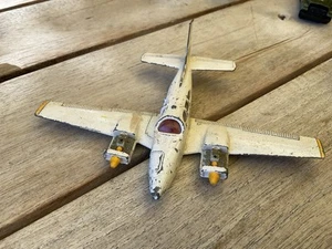 Dinky Toys, Beechcraft C55 Baron Model Plane, No 715, Die Cast 1960s 70s RARE - Picture 1 of 11