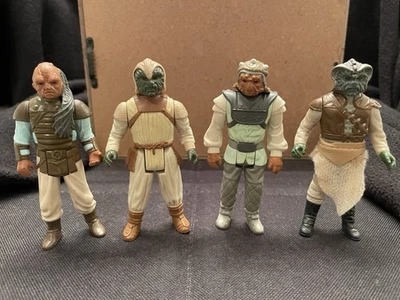 Star Wars Vintage 1983 Jabba’s Skiff Guard Lote de 4 Original Kenner Klaatu Nikto Foto 1 de 4