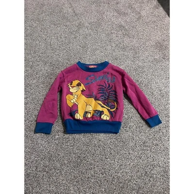 Sudadera De Colección Rey León Simba Cuello Redondo Disney Rosa Azul Niños Foto 1 de 4