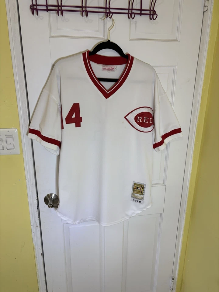 100% Authentic Mitchell & Ness 1988 Pete Rose Cincinnati Reds Jersey Sz 48 XL - Image 1 of 4