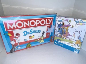 Dr Seuss Bundle Monopoly 2022 And Puzzle 2023 New Sealed Great Deal! - Picture 1 of 7