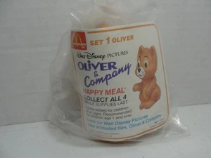 Adorno de peluche vintage McDonald's Happy Meal OLIVER AND COMPANY - 1988 Disney - Imagen 1 de 2