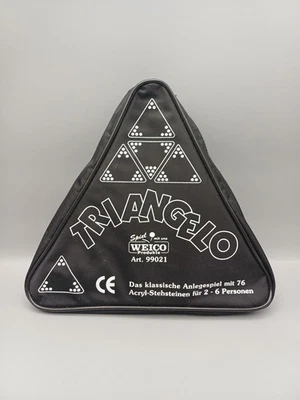 Triangelo - Weico Spiel 99021 Anlegespiel in passender Tasche Bakkelit Steine - Bild 1 von 4
