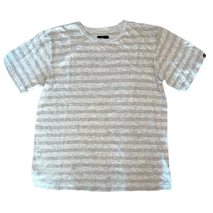 Quiksilver Grey Stripe Short Sleeve T-shirt size Large (Boy's) Small (Women) - Picture 1 of 6