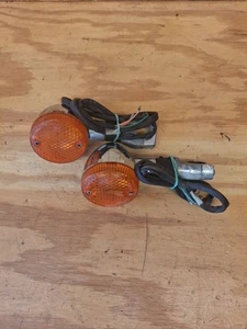 1987 HONDA SHADOW 1100 VT1100C FRONT LEFT RIGHT TURN SIGNALS Blinker Indicators - Picture 1 of 15