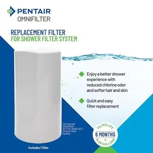 Pentair Omnifilter Shower Filter Replacement Water Filter Cartridge Sealed - Picture 1 of 2