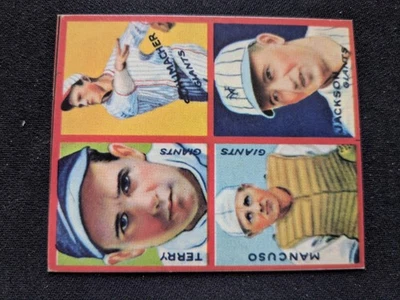 Tarjeta de béisbol 1935 Goudey 4-N-1 # 5B Jackson/Mancuso/Schumacher/Terry (nuevo) Foto 1 de 3