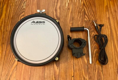 Red Alesis 8" Mesh Drum Pad NEW w/Cable, Clamp & L Bar Command X SE Crimson Tom