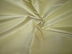 3 YDS  100% SILK BEIGE DRAPERY UPHOLSTERY FABRIC FOR LESS - Picture 1 of 2
