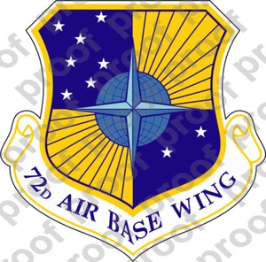 PEGATINA USAF 72ª ALA BASE AÉREA - Imagen 1 de 1