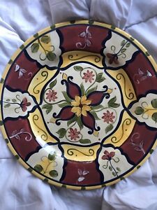 PRE-OWNED PIER 1 “VALLARTA” EARTHENWARE SALAD PLATE 9 1/8 INCHES