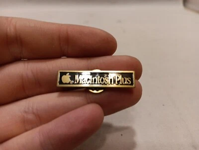 Vintage Apple Computer Macintosh Plus Brass Promotional Pin circa 1986 - Image 1 of 4