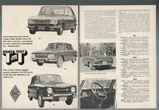 1969 RENAULT Road Tests, Canadian, R8, R10, R16