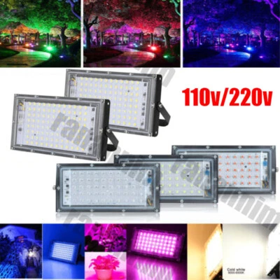 Led Floodlight Outside Light Security Flood Light Garden Hotels Decor Lamp DIY - Image 1 of 4