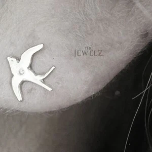 Aretes minimalistas de diamantes de oro de 14 quilates de 0,03 quilates vs/F-G - The Jewelz - Imagen 1 de 5