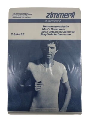 ZIMMERLI MAGLIA INTIMA T-SHIRT A MANICA CORTA IN COTONE FILO DI SCOZIA BIANCO - Immagine 1 di 2