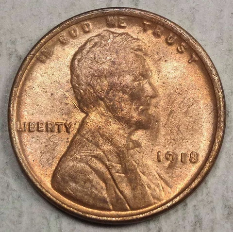 1918 Lincoln Cent, Uncirculated     0612-13 Cover