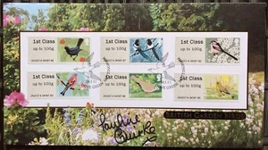 Birds of a Feather PAULINE QUIRKE Signed 24.1.2011 Garden Birds, Post & Go FDC - Picture 1 of 9