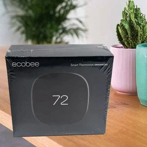 Ecobee Enhanced Smart Thermostat Programmable Touch-Screen w/Alexa Apple HomeKit - Picture 1 of 2