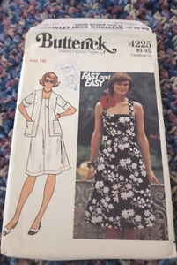 4496 BUTTERICK MISSES JACKET DRESS Sundress SZ 16 Cut 11pieces Counted - Picture 1 of 11