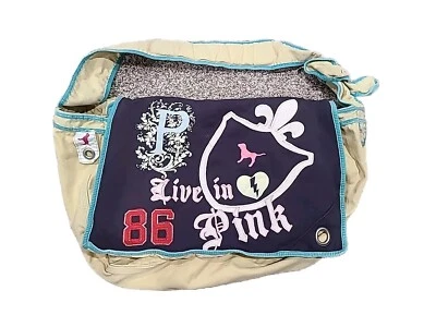 Victoria’s Secret ROSA Gráfico X Grande Bolso de Lona Equipaje de Mano RARO 86 Foto 1 de 3