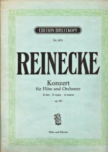 C. REINECKE - Concerto per Flauto e Orchestra Op. 283 - Rid. Flauto e Pianoforte - Foto 1 di 1