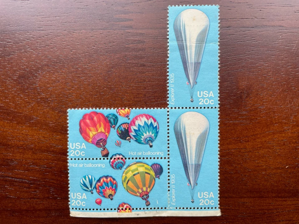 US STAMPS Scott #2032 Hot Air Ballooning 1983 20c Vintage Postage Stamps - 4 - Image 1 of 1