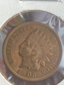 1906 Indian Head Cent fast unzirkulierte AU-Münze (#2) - Bild 1 von 4