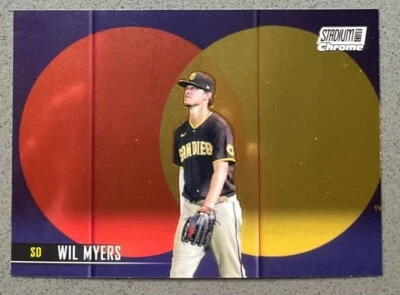 2021 Topps Stadium Club Chrome Baseball MLB #144 Wil Myers Base Card Padres - Image 1 of 2