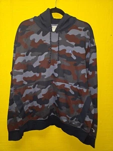 Champion Blue Camo Kängurutasche Hoodie Baumwolle/Poly Pullover Hoodie - LARGE - Bild 1 von 13