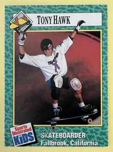 1990 Sports Illustrated for Kids Serie 1 Tony Hawk #152 Rookie RC - Bild 1 von 2