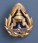 Vintage Royal Thai Air Force metal cap badge, a little over size
