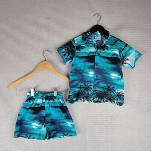 RJC Hawaii kids shirt and shorts set aloha size 6 tropical tourist - Picture 1 of 17