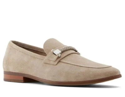 Mocasines Aldo para hombre talla 8 beige informales zapatos de gamuza Foto 1 de 4