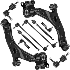 Front Lower Control Arms W/Ball Joints Sway Bar End Links Tie Rods Ends Suspensi - Picture 1 of 6