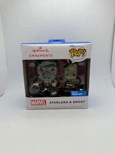 NEU Hallmark Ornaments Funko Pop! Marvel Starlord & Groot Walmart Exclusive - Bild 1 von 3