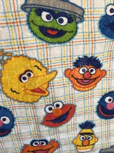 Sesame Street Character Collage Childs Throw Blanket 46"X60" Bert Ernie and More - Picture 1 of 13