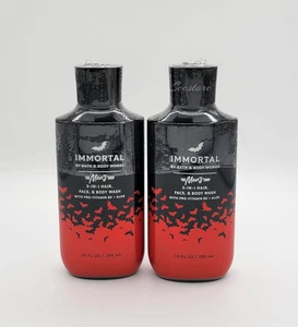 Bath & Body Works Immortal Men's 3 in 1 Face Hair & Body Wash 10 oz Set of 2 - Picture 1 of 3