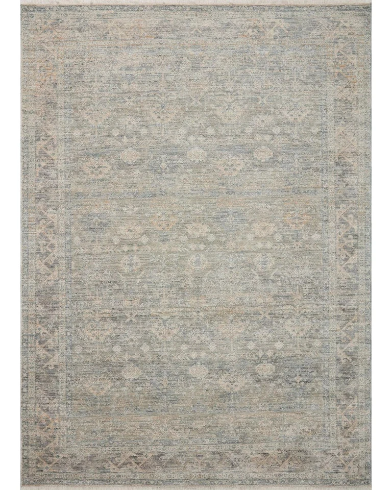 Angela Rose x Loloi Blake Sky/Beige Rug – 2'7" x 10' Rectangle BLA-01 - Image 1 of 1