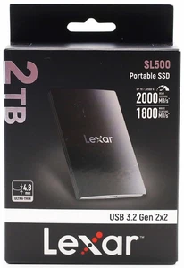 Lexar SL500 Externe SSD 2TB USB 3.2 Gen2x2 Portable bis zu 2000 MB/s 2000GB - Bild 1 von 4
