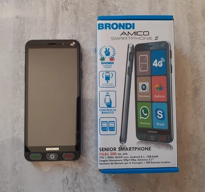 Smartphone Brondi Amico - Nero Dual SIM con accessori - Immagine 1 di 4